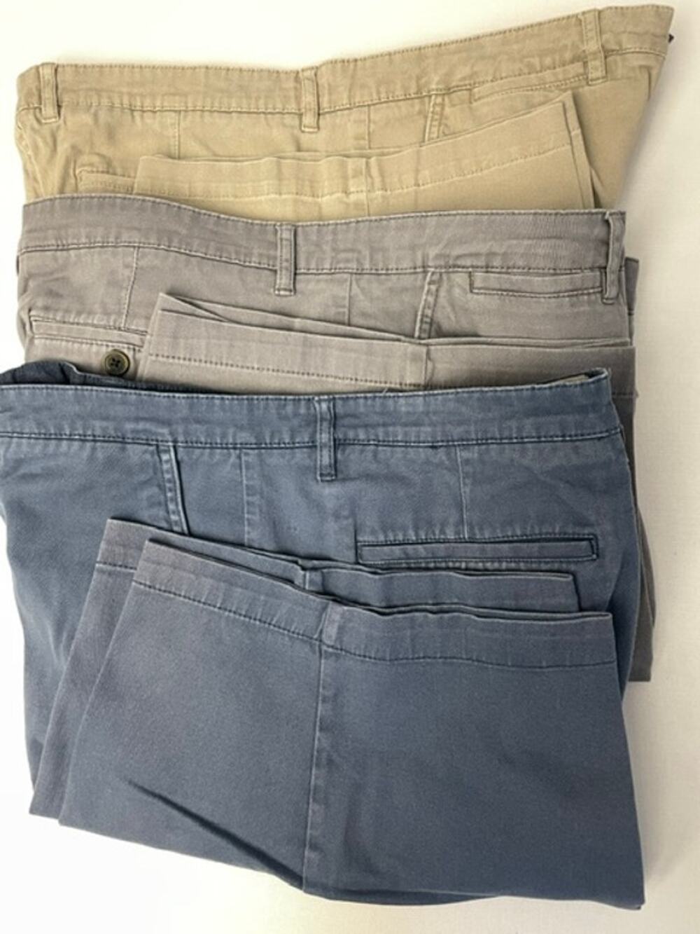 Jachs NY Men’s Chino 3 Shorts Bundle Size 36 Blue Gray Khaki Casual Preppy